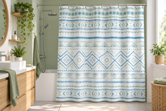 Шторка для ванной комнаты Tropik Aztec 180&times;200 см, тканевая, водоотталкивающая