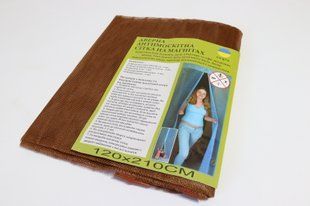 Широкая москитная шторка на магнитах 120*210 см на двери 1202/brown