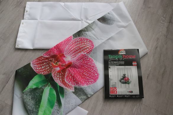 Штора для ванної SPA Tropichome 180x200 cм, Білий