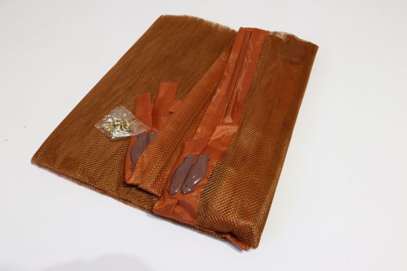 Широкая москитная шторка на магнитах 120*210 см на двери 1202/brown