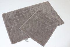 Набор ковриков хлопковых для ванной и туалета 60x100 50x60 см Vonaldy Elite 2917/brown