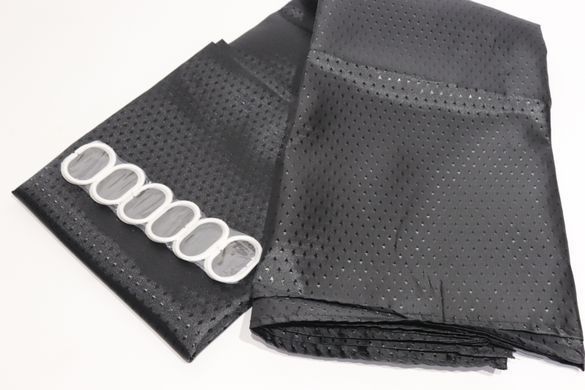 Шторка в ванную широкая 240x180 см однотонная черная 5314/black