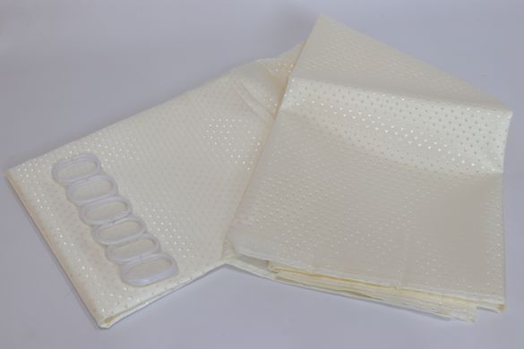 Шторка для ванної широка 240x180 см однотонна кремова 5314/cream