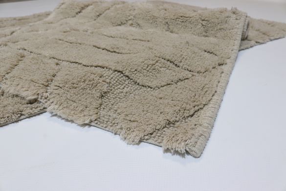 Набор ковриков хлопковых для ванной и туалета 60x100 50x60 см Vonaldy Elite 2917/dark beige