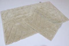Набор ковриков хлопковых для ванной и туалета 60x100 50x60 см Vonaldy Elite 2917/cappuccino