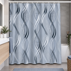 Шторка для ванной комнаты Miranda Sanfoni grey 180*200 cм