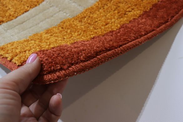 Килимок для ванної/туалету 40x60 см "Комфорт" Vonaldi 2518/orange