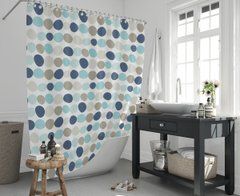 Штора для ванной Тропик DotPoint 180*200 см, Бирюза