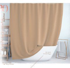 Штора для ванной Тропик Beige 180*200 см, Бежевый