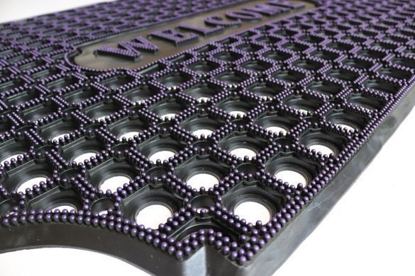Коврик резиновый сота цветной 60x90 violet