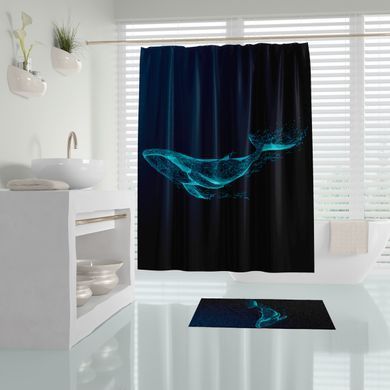 Штора для ванной Phantom Tropichome 180x200 cм, Черный