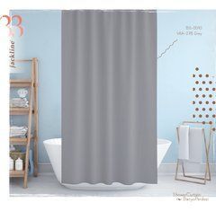 Штора для ванной Тропик Grey 180*200 см, Серый