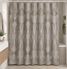 Шторка для ванной комнаты Miranda Valeriya beige 180*200 cм