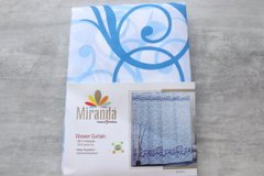 Штора для ванной Миранда Motives blue 180*200 см