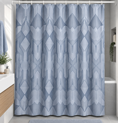 Шторка для ванной комнаты Miranda Valeriya blue 180*200 cм