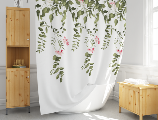 Штора для ванної Floral 180x200 см Tropik BS-7184, Багатокольоровий