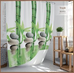Штора для душа Тропик Bamboo 120*200 см, Зелёный