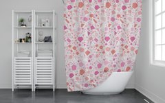 Штора для ванной ТМ "Tropik" "Gunce Mozaik" 180x200 cм, Розовый