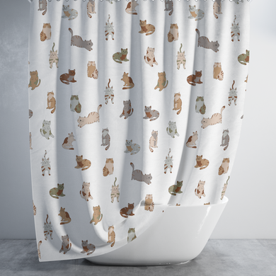 Штора для ванной Kitties Tropic 180x200 cм 7183, Багатокольоровий