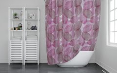 Штора для ванной ТМ "Tropik" "Gunce Yaprak" 180x200 cм, Розовый