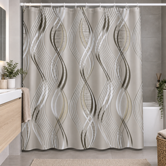 Шторка для ванной комнаты Miranda Sanfoni beige 180*200 cм