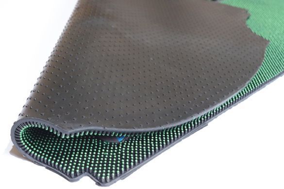 Коврик резиновый грязезащитный цветной 60*90 см 1878/green