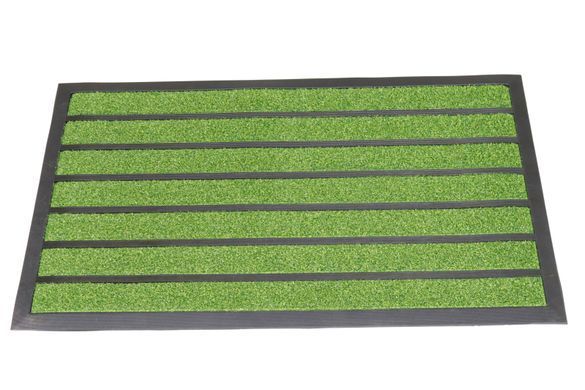 Килимок вхідний 45*75 см з гумовими смугами Грасс 2803/green