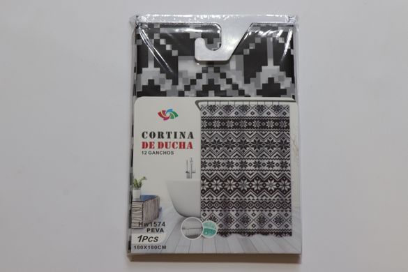Штора для ванной силиконовая Эфиопия 180x180 см Ethnic Cortina 81077