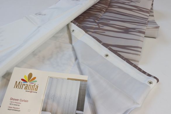 Шторка для ванной комнаты Miranda Solo Taupe 180*200 cм