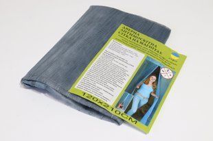 Широкая москитная шторка на магнитах 120*210 см на двери 1202/grey