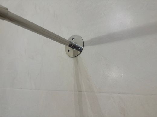 Карниз прямой из нержавеющей стали 118-200 см