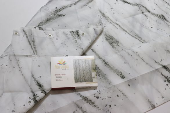Шторка для ванной комнаты Miranda Meteor grey 180*200 cм