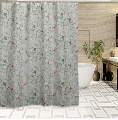 Шторка для ванной комнаты Miranda Pearl grey 180*200 cм