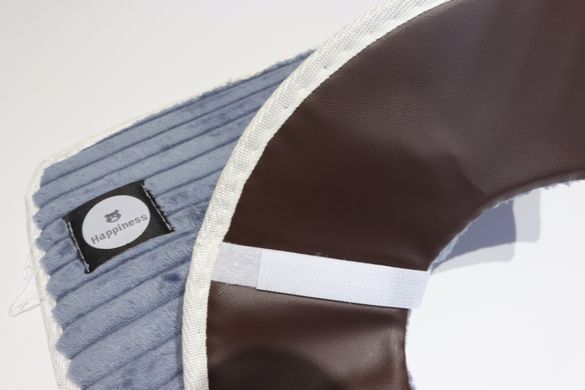 Мягкая накладка на крышку унитаза на липучках арт. 0182/darkgrey