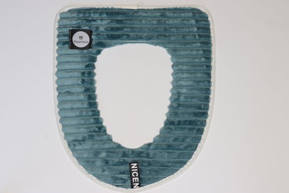 Мягкая накладка на крышку унитаза на липучках арт. 0182/ turquoise