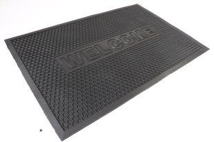Коврик придверный резиновый соты Welcome 60*90 см 2607/black