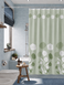 Шторка для ванної кімнати Miranda HERBARIUM green 180*200 cм