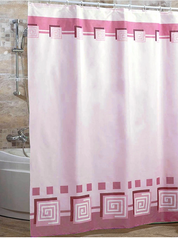 Шторка для ванной комнаты Miranda Lykia pink 180*200 cм