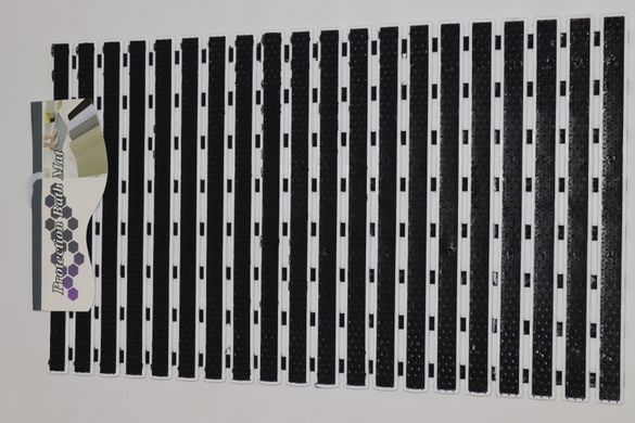 Протиковзкий килимок для душу піддону на присосках 68x40 см 1706/black