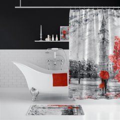 Штора для ванной Big Ben Tropichome 180x200 cм, Багатокольоровий