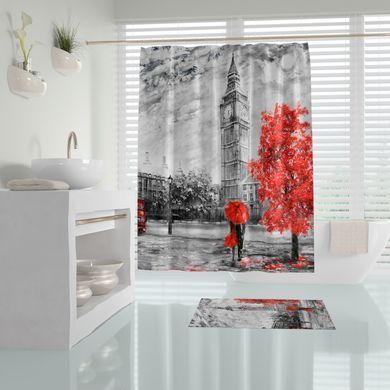 Штора для ванной Big Ben Tropichome 180x200 cм, Багатокольоровий