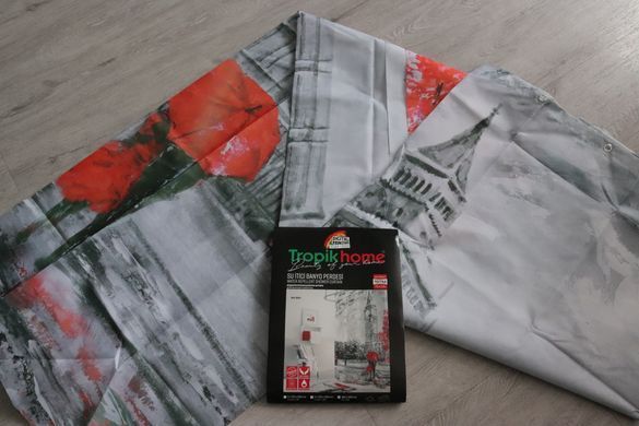 Штора для ванной Big Ben Tropichome 180x200 cм, Багатокольоровий