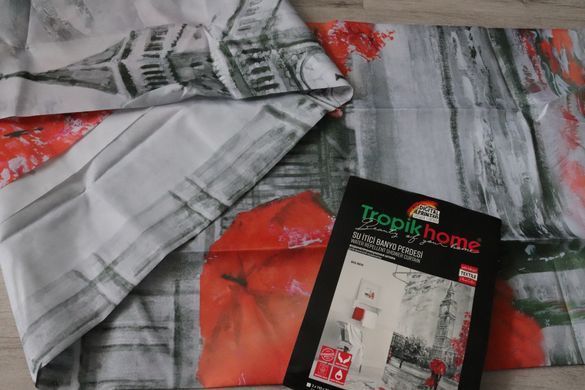 Штора для ванной Big Ben Tropichome 180x200 cм, Багатокольоровий