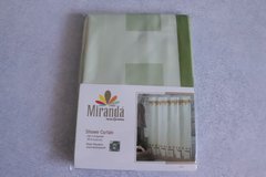 Штора для ванной тканевая Миранда Lykia 180*200 см, Зелёный