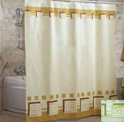 Штора для ванної тканинна Міранда Lykia 180*200 см, Зелений