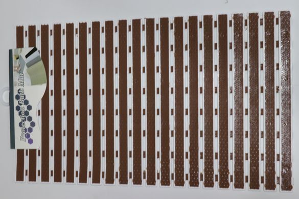 Противоскользящий коврик для душа на присосках 68*40 см 1706/brown