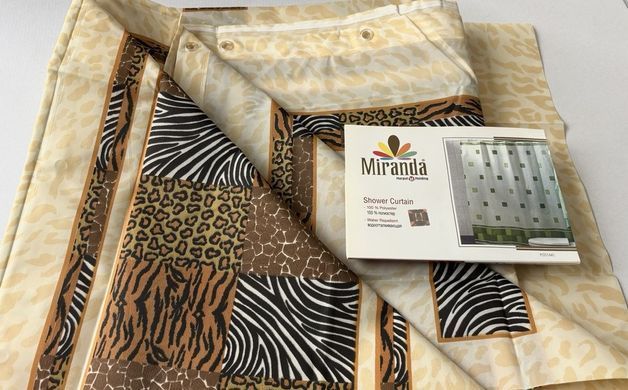 Шторка для ванной комнаты Miranda Postaki beige 180*200 cм