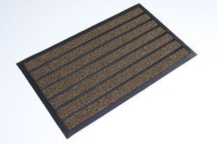 Коврик входной 60*90 см с резиновыми полосами Грасс 3803/brown