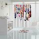 Штора для ванной Feathers Tropichome 180x200 cм, Багатокольоровий