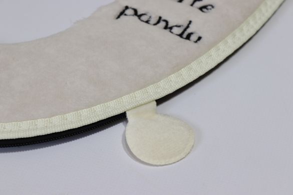 Накладка на ободок унитаза мягкая на молнии Panda 0047/beige